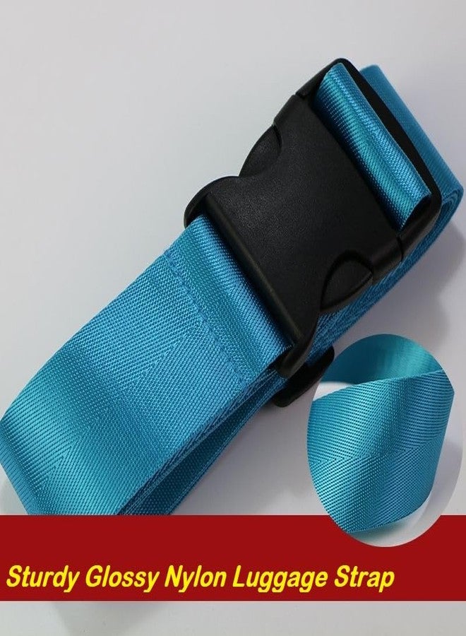 BASRI Luggage Belts for Travelling Bags and Trolleys, 2 inch Wide, Assorted Colours (Turquoise, 4 Pack) - Image 4